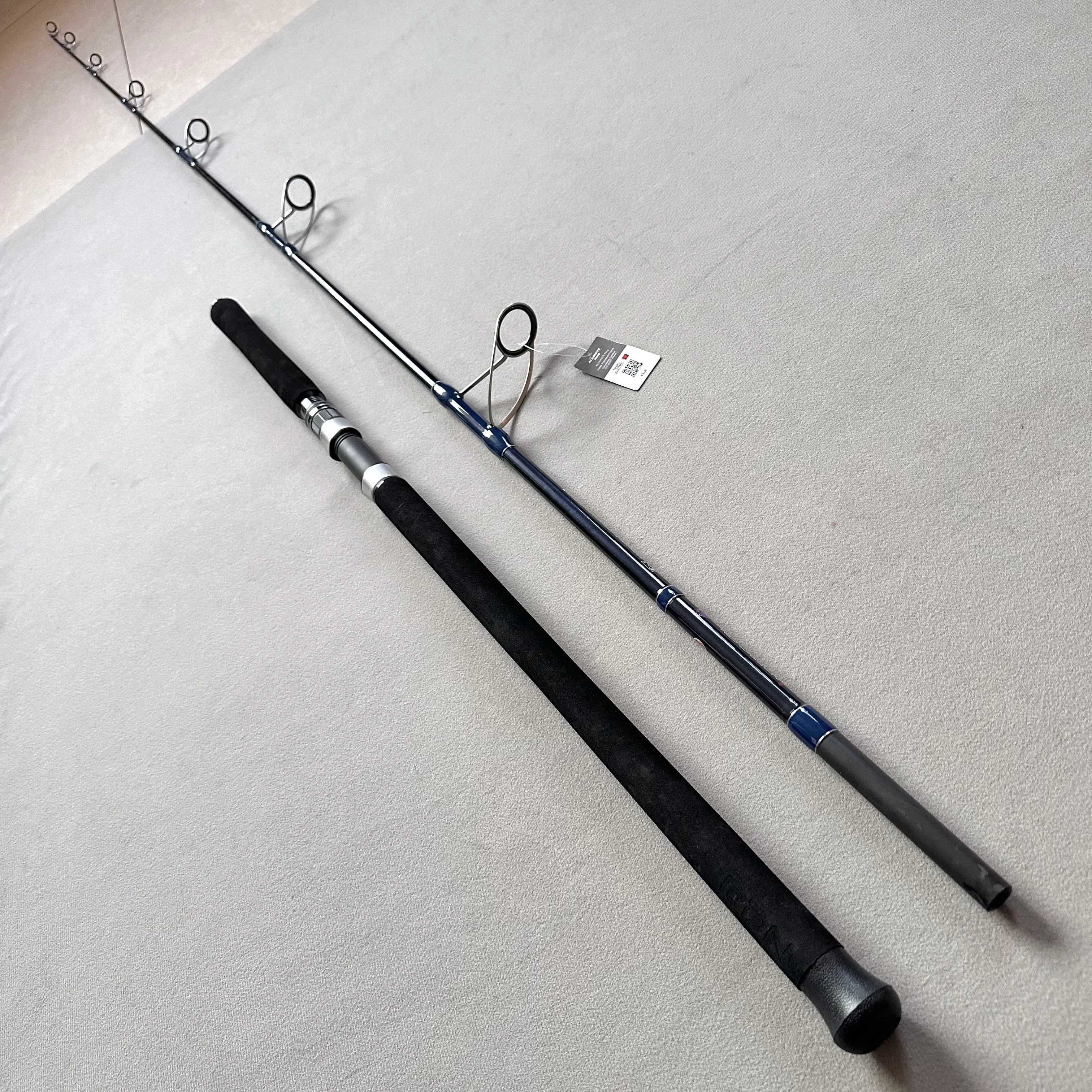 big cheap fishing pole Fiblink Trolling Rod 1-Piece Saltwater Game Rod Offshore C  fiblink free stainless steel guide frames that shed wrapped braided line Kistlers first Big Dipper Crappie Spinning Rod