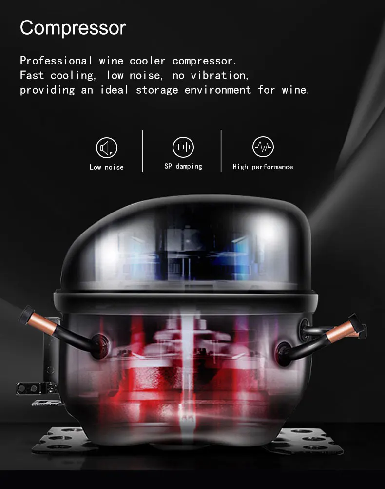 Home Bar High End Wine Cooler Electronic Wine Cellar Cooler Wine