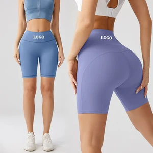 Women's Casual High Waist Scrunch Butt Compression Running Shorts Breathable Seamless Skinny Fit Small-XL Single Piece Available