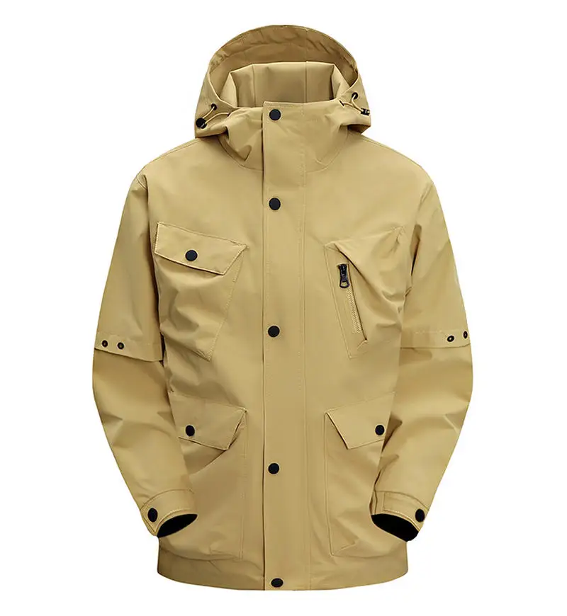 Printed Outdoor Waterproof and Windproof Puffer Jacket Removable Liner Warm Winter Unisex Down Jacket