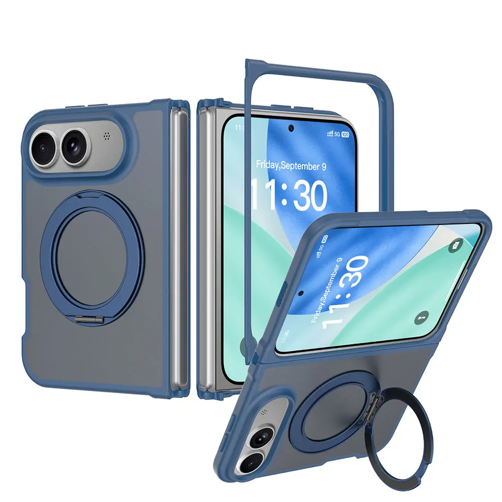 Laudtec OEM 360° Rotating Stand Case for iPhone 18 Fold, 4-Corner Drop Protection, Magnetic Fast Charging, Global Shipping