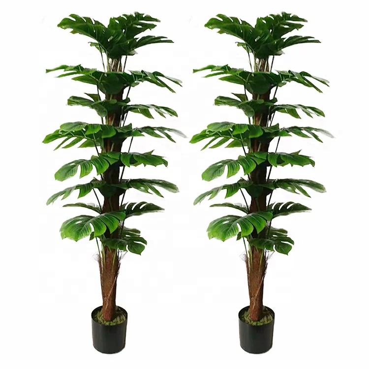 Искусственные зеленые растения пластиковые искусственные пальмы арекса Феникс Пальма с горшком 120 см