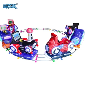 Amusement Park Coin Operated Kiddie Ride Track Happy Train Kiddy Rides