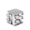 square rack with 8pcs jars