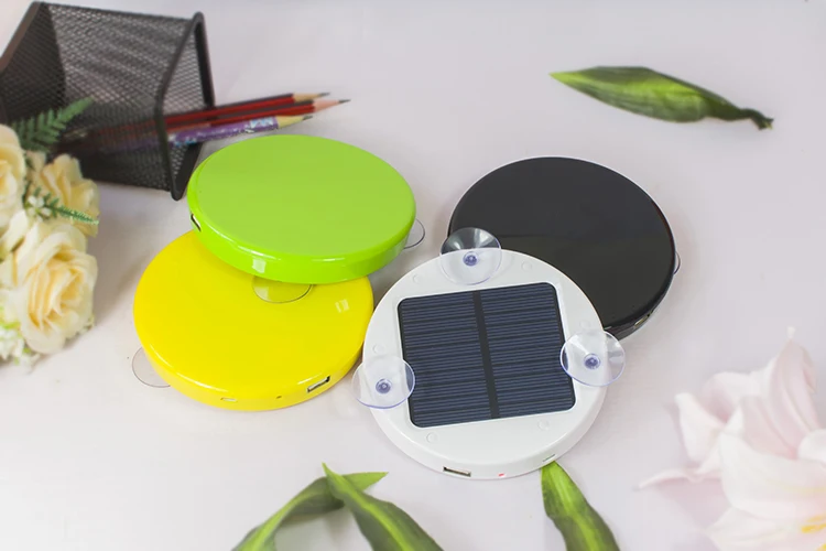 Patent Design Sunshine Power Bank Stick on Window Solar Charger with 6000mA