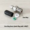 A one way 1-8npt