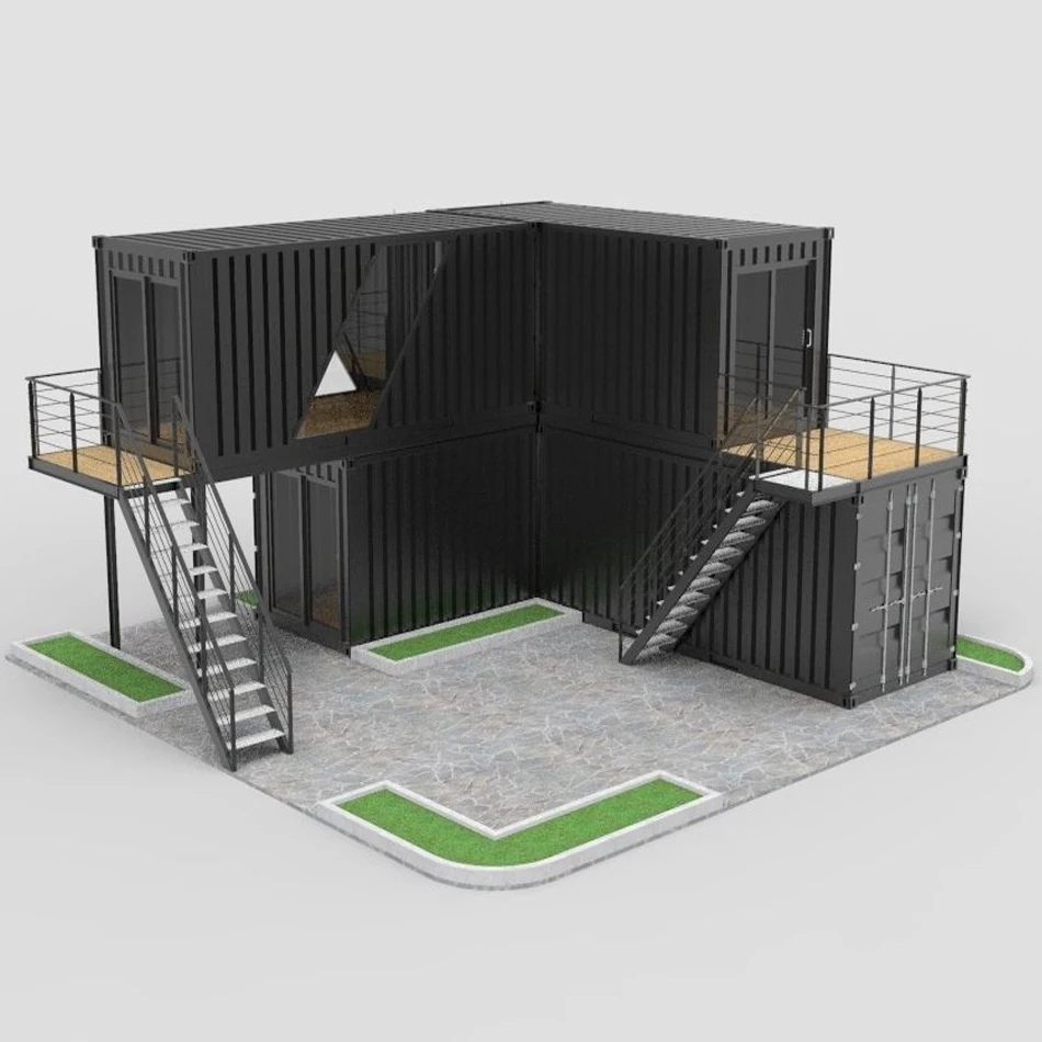 Fast Food Prefabricated House for Shopping Supplier Luxury Mobile Shop Customized Prefab Pop up Homes Coffee Shop Restaurant