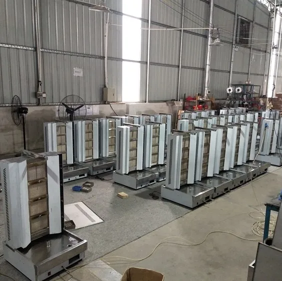 High Quality 4 Burner Doner Kebab Machine Commercial Gas Shawarma Machine for Sale