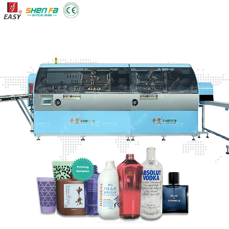 Mass Production Bottle Automatic Screen Printer Silk Screen Printing Machine for Glass Plastic Metal
