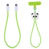 Green Panda Wrist Strap Lanyard 60W Fast Charging Cable