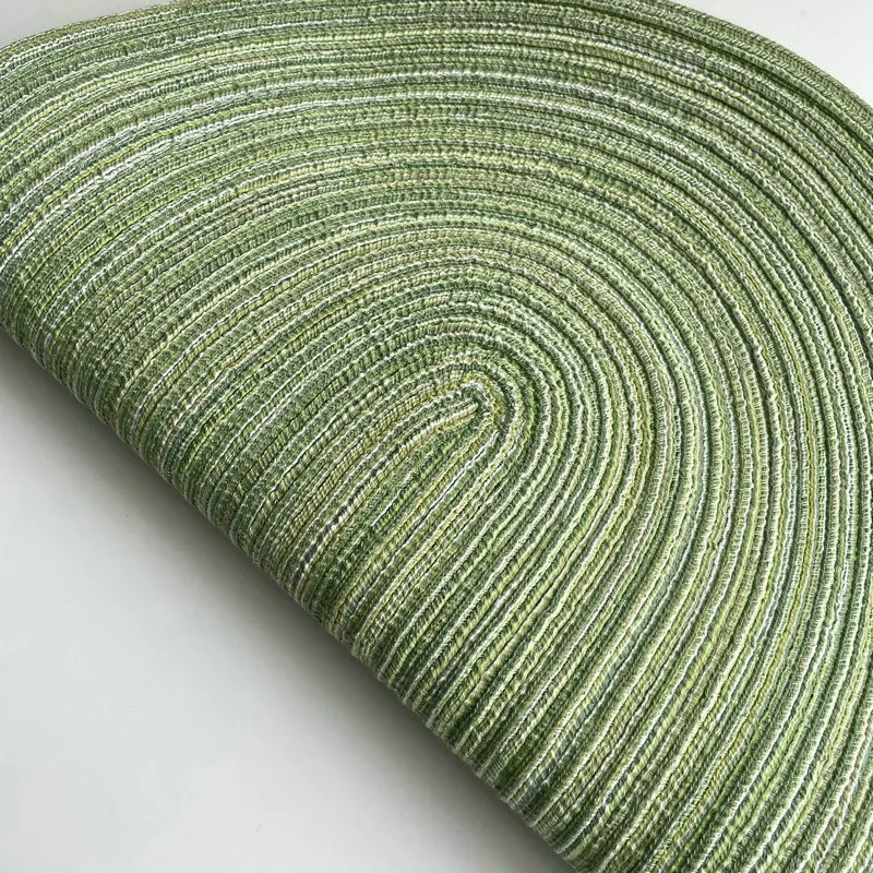 Inyahome Natural Heat-Resistant Plastic Kitchen Accessories-Oval Braided Woven Placemats aperçu 2