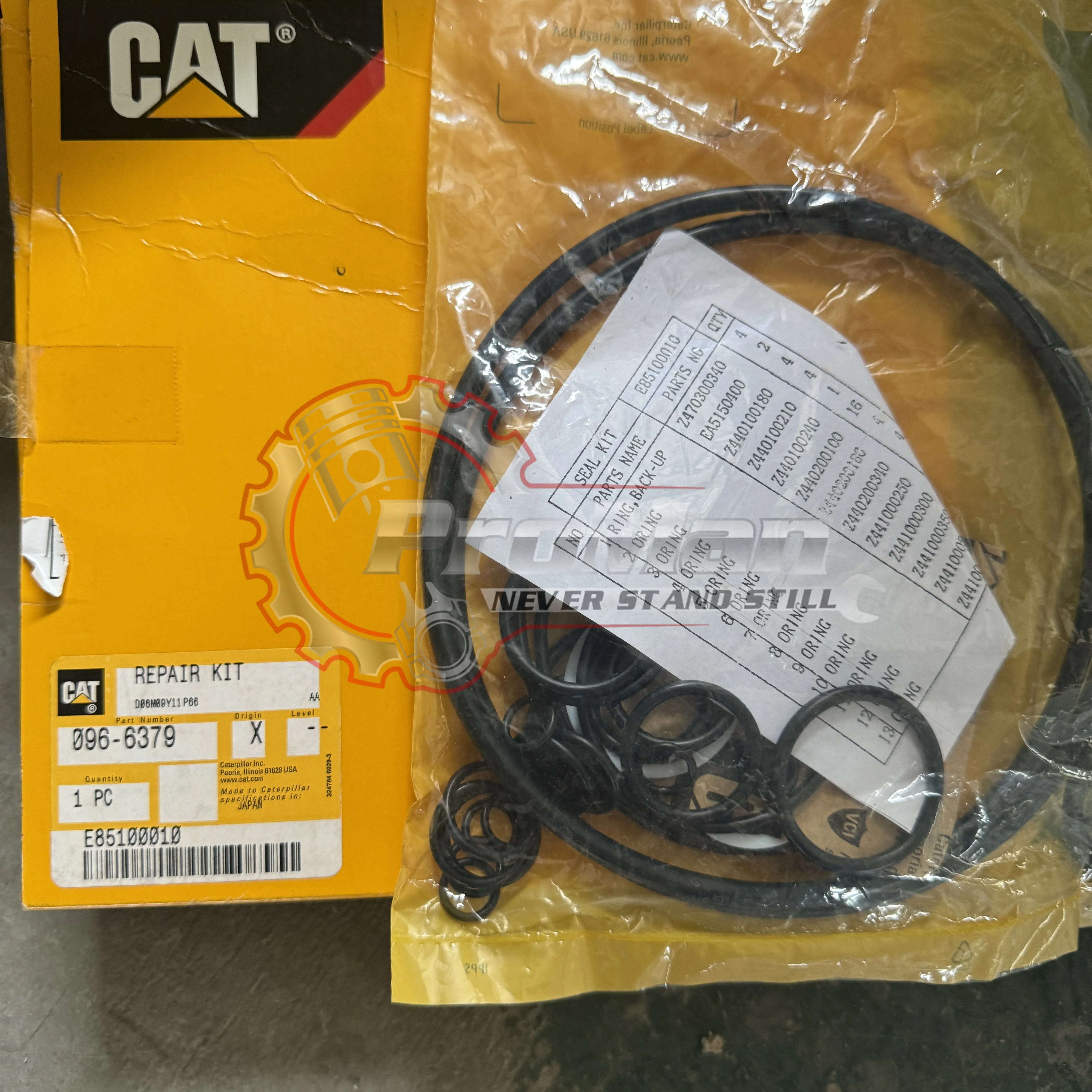 Caterpillar Repair Kit 096-6379 for EL240B & E180 Excavators