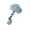 Blue Elephant with Rope