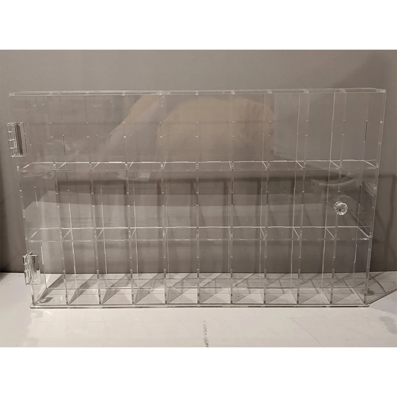Wholesale Countertop Transparent Vertical Acrylic Display Case with Door for Sonny Angels