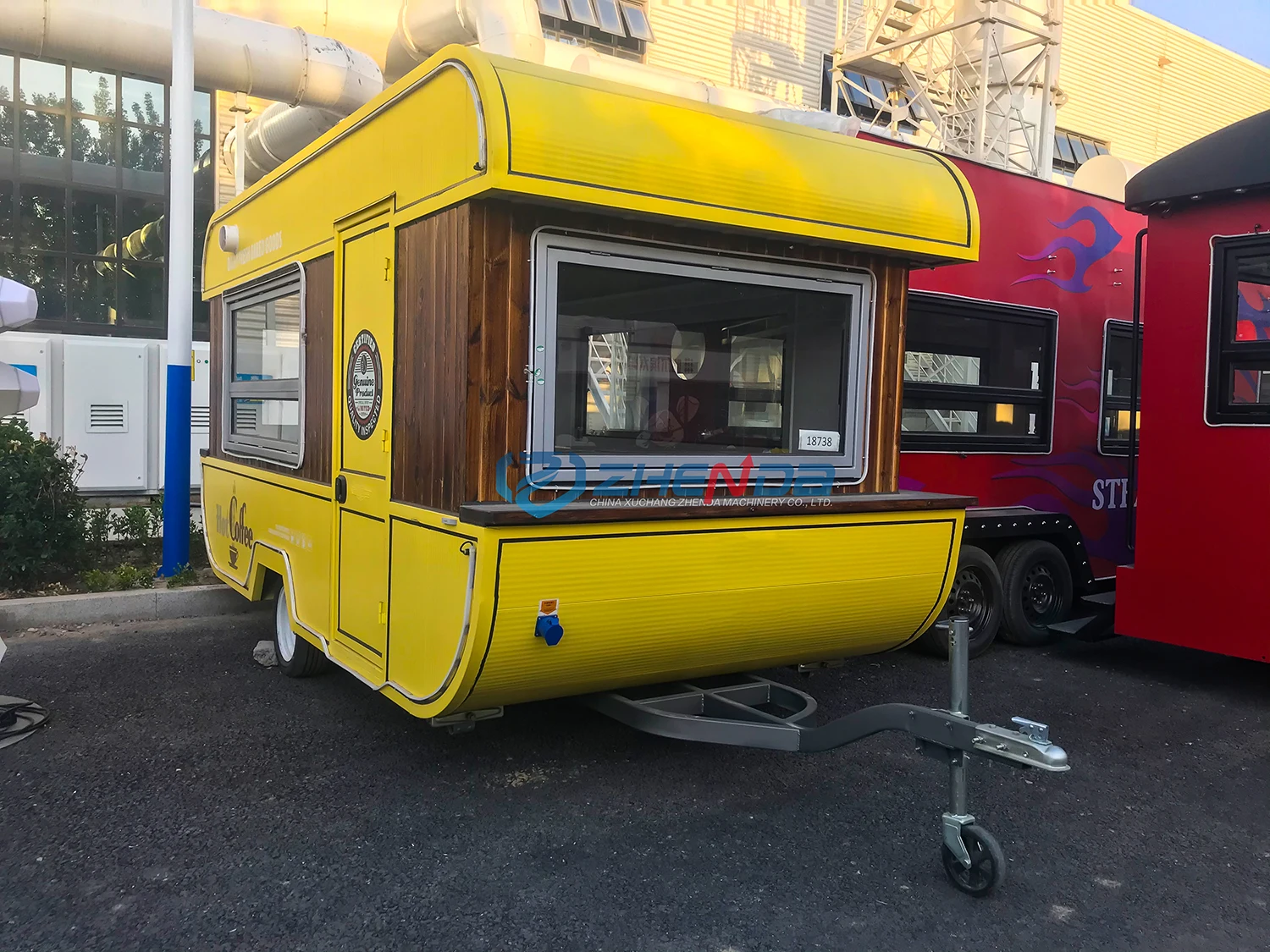 Colorful Popular Food Snack Trailer Tractor Mobile Kitchen with ...