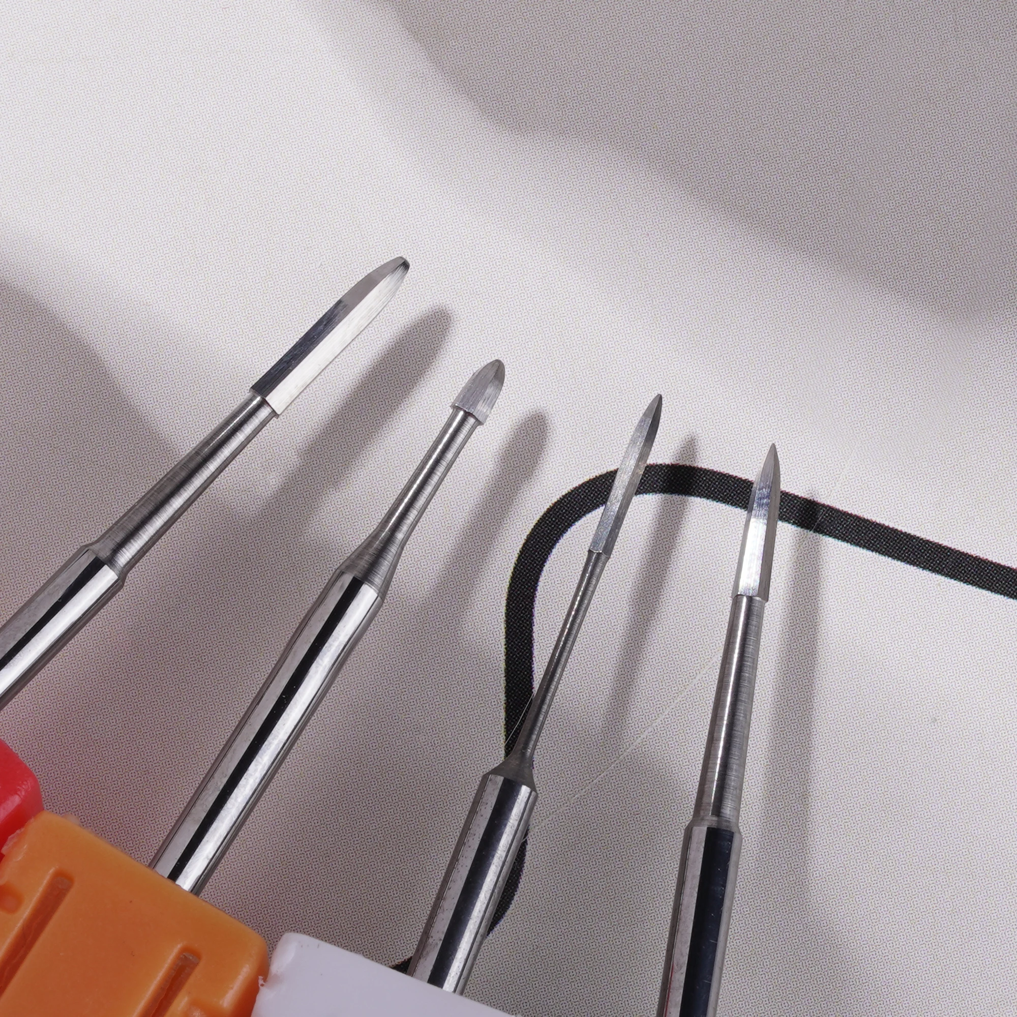 Septangle Octagon Solid Carbide Mini Polygon Bit Uncoated Tungsten Carbide Nail Drill Bits Efile Accessories