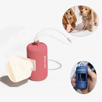 Customized Logo biodegradable Plastic Doggy Poo Dispenser Pvc dog poop bag holder Dispensador de  Soporte para la bolsa de caca