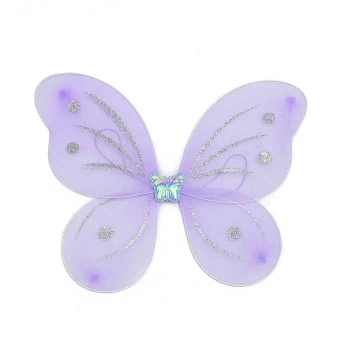 Girls Fairy Wings 6 Pack Princess Butterfly Costume Wings Set For Kids