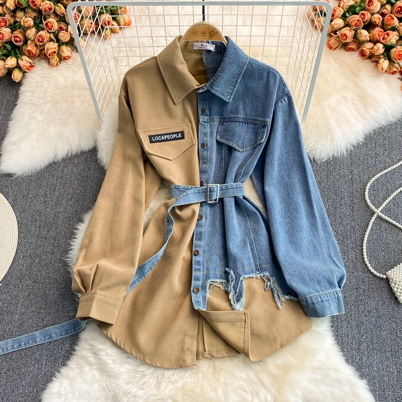 Fall 2023 Women Clothes Denim Stitching