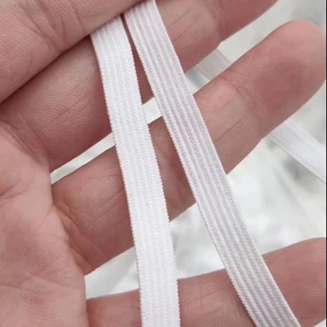 Оптовая Продажа Эластичный ремешок для ушей спандекс нейлон 5 мм 7 8 Мягкая вязаная эластичная лента веревка