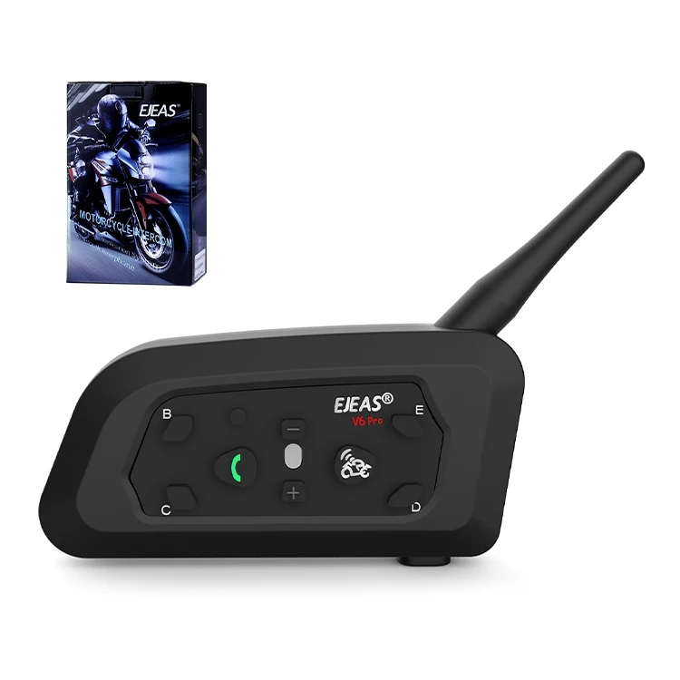 EJEAS V6 Pro Full Duplex Intercom Helmets bluetooth Intercomunicador Para  Casco De Moto Wireless Intercom System for Motorcycle