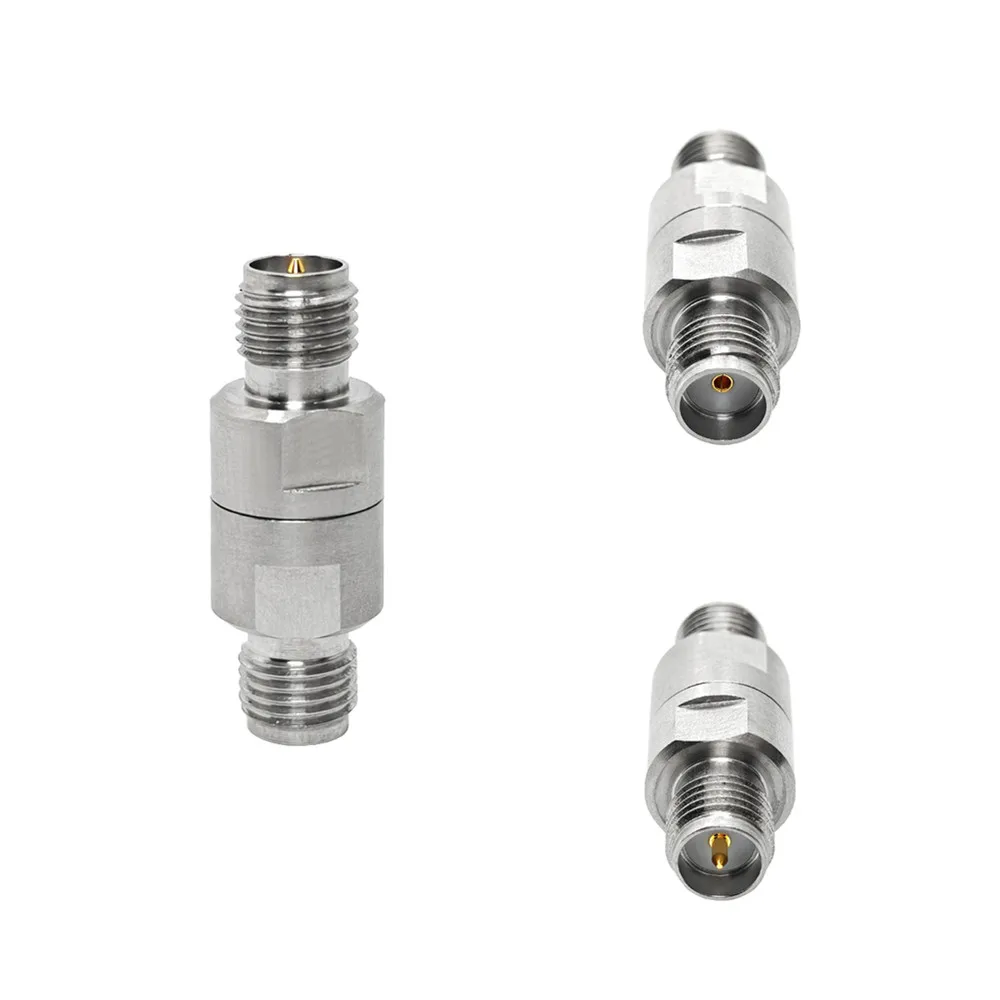 DC-18GHz  RF Connector RP SMA Female  Jack to SMA Female  Jack Stainless Steel Coaxial RF Microwave Adapter