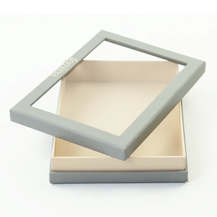 Boxes Packaging Transparent Window Small Gift Drawer Slide Paper Boxes With Clear Pvc Window Biodegradable