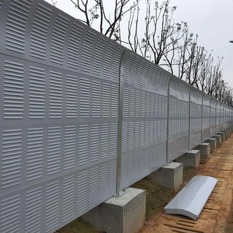 High-Speed Highway Railway Outdoor Eco-friendly Galvanized Steel Sound Barrier Modern Sound Insulation Fence Noise Absorption supplier