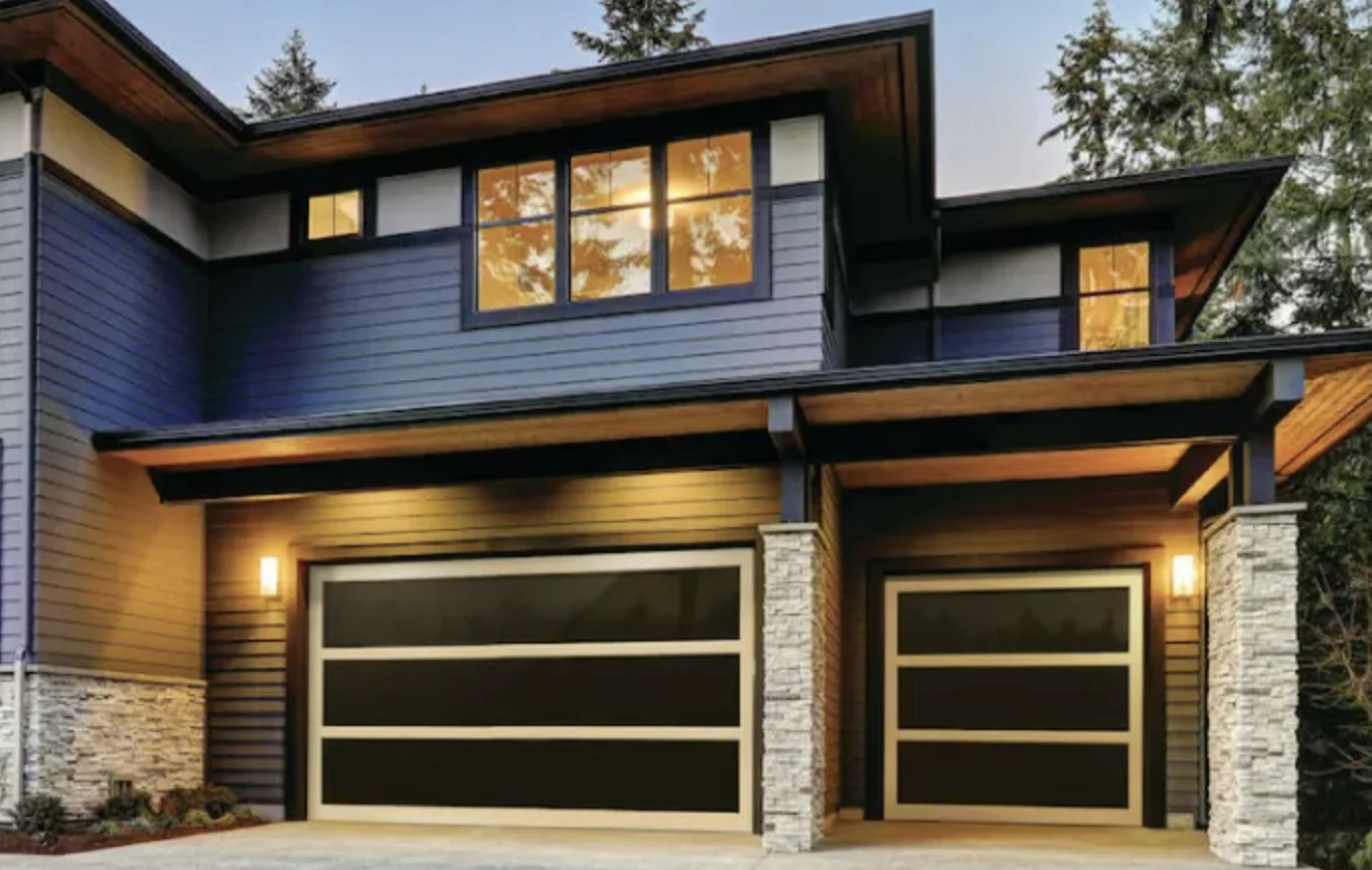 Jinpai American Garage Doors For Homes Wooden Garage Door Modern 16x7