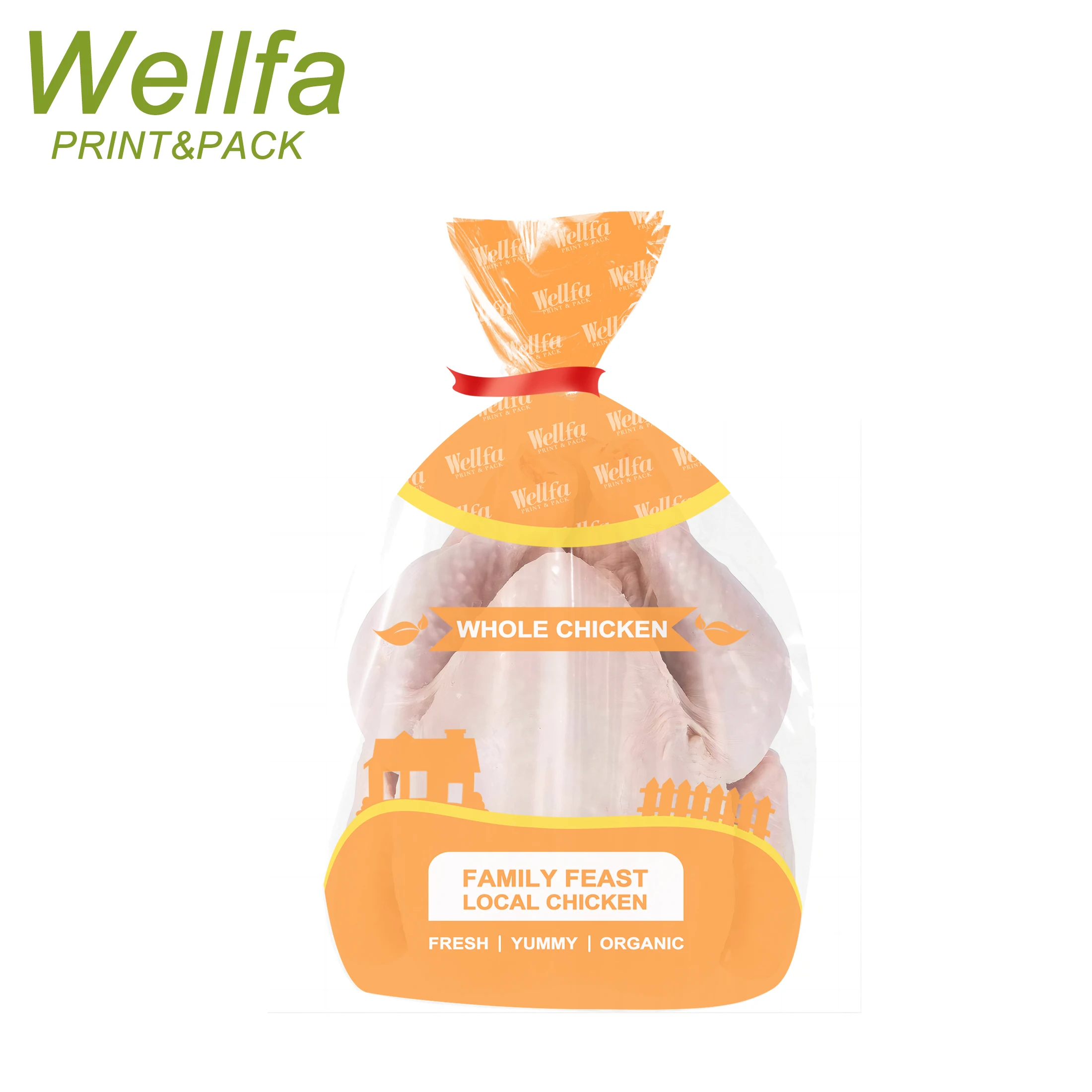 Halal Food Grade Custom Plastic Roasted Frozen Poultry Turkey Pe Bag