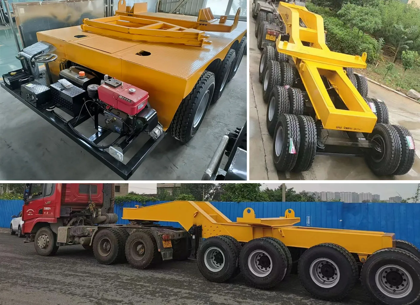 8 axles 160 ton Tire type girder trailer Girder flat truck beam carrier bridge transportation semi trailer