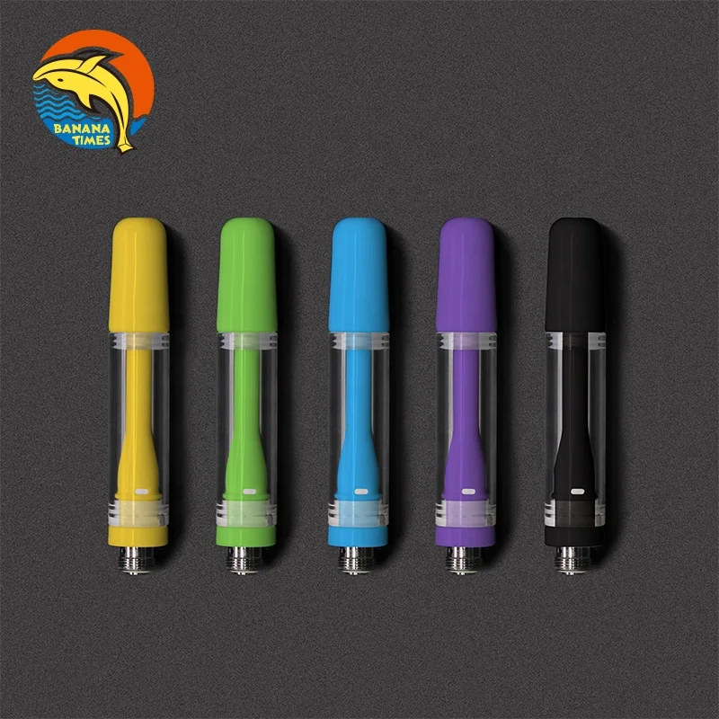 China to USA DDP air freight empty .5ml glass cbd cartridge BC06 packaging 1ml lead free ceramic vape cartridge