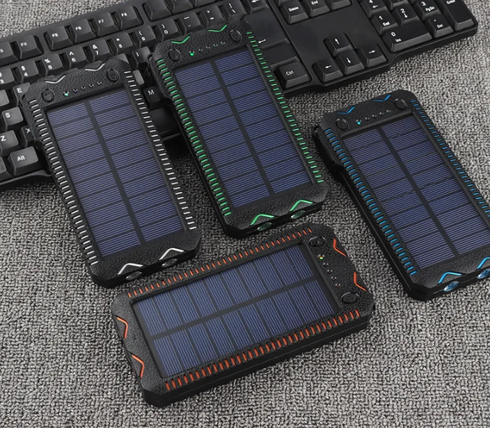 Новый курильщик Зажигалка power bank зарядное устройство мобильного зарядного устройства 20000 мА/ч, литий-ионный аккумулятор водонепроницаемое солнечное зарядное устройство Power Bank со светодиодным фонариком