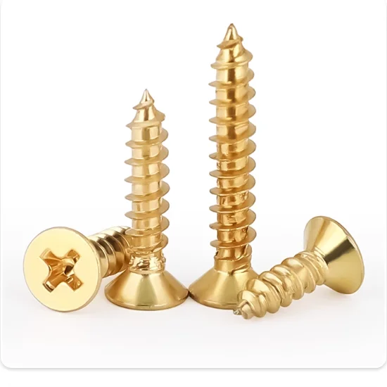 product top quality copper brass phillips cross countersunk head self tapping wood electronic screw-62