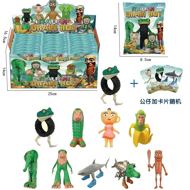Blind Box Brainrot Tung Sahur Figure Toy Tralalero Tralala