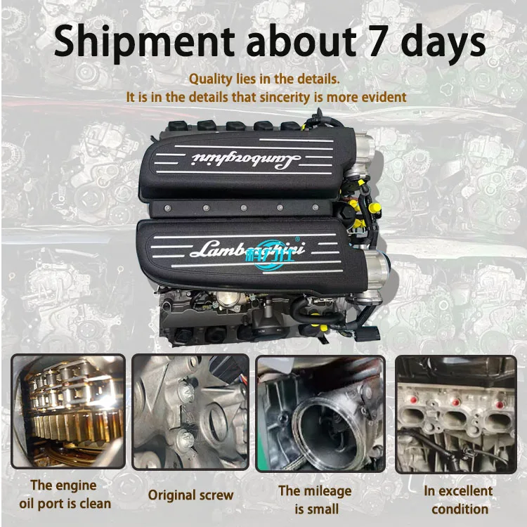 High-Performance CEH BUJ V10 Engine Assembly for Lamborghini Aventador Huracan Urus Gallardo 5.2 Automobile Engines