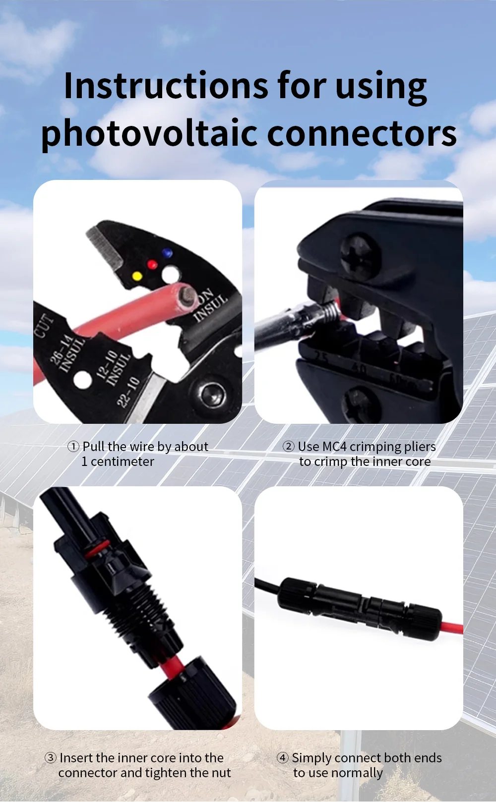 TOMZN 1000V 32A Two sets of Solar Connectors Panel Branch PV Photovoltaic Board Terminal Box Inverter Waterproof Anti-fuse