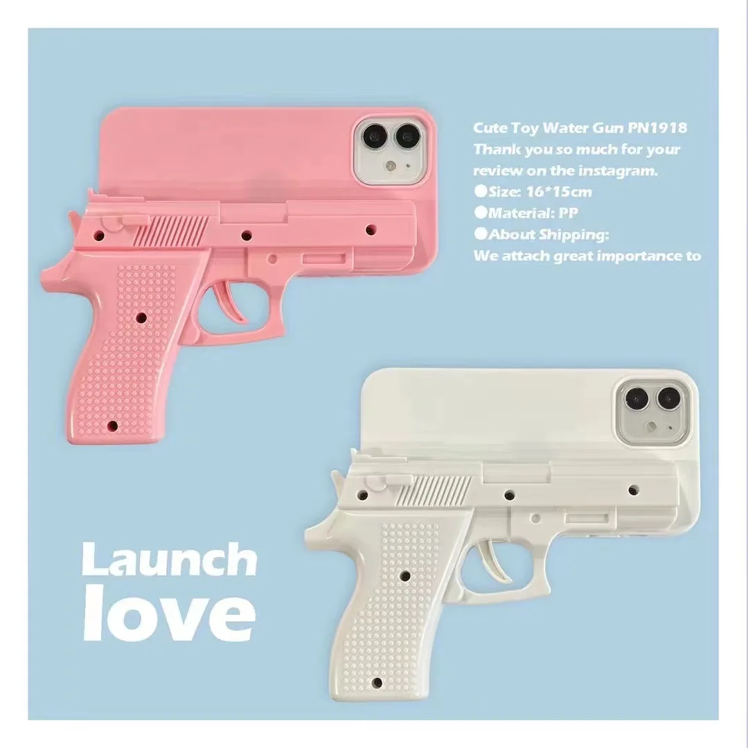 Hot Sale 3D Funny Innovative Earphone Case for iPhone 16 Pro Max 15 14 13  12 Creative Pistol Design Cover case