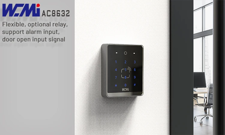 A WCMI AC8632 Rfid Smart Smart School Student Time Clock Attendance Card Reader Biometric Fingerprint Scanner Usb Access Control