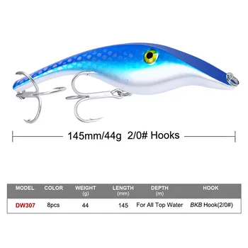 New Arrival Long Cast Saltwater VIB Lure, 41g Pencil Shape Plastic Hard Fishing Bait Wholesale – Pencil – view 3