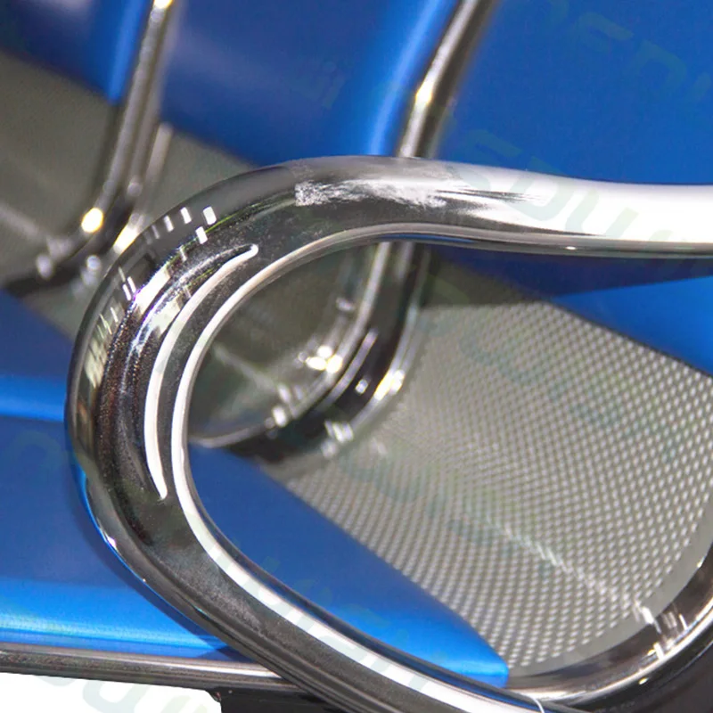 
 AG-TWC002 удобные женские ботинки из PU искусственной кожи (ПУ) аэропорт больница синий красочные мебель для приемной 3 места ожидания стулья для продажи  
