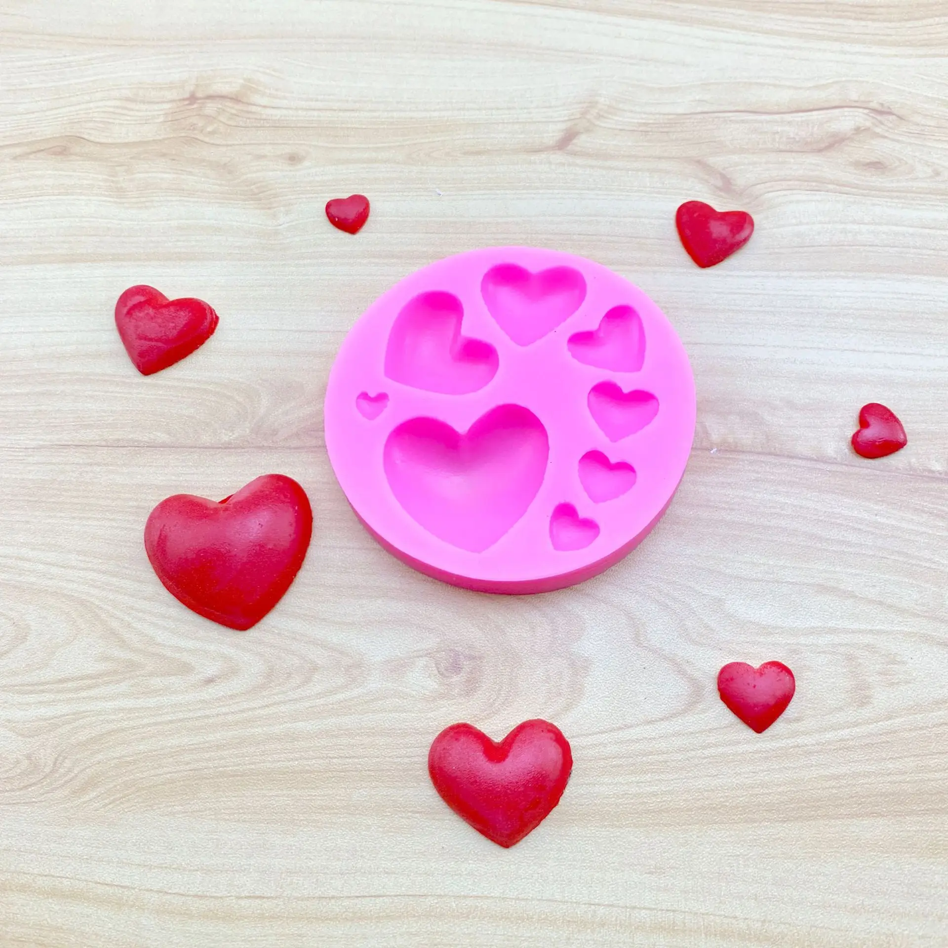 3D Heart Fondant Mold Silicone Cake Decoration Craft Sugar Chocolate Mould DIY 