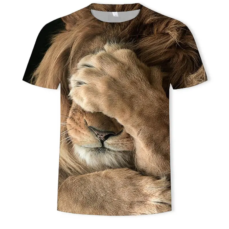 Hot Sale3d T-shirt Animal Men/women 3d Lion King T Shirt Digital Print  Designed Stylish Summer Sports Short Sleeves Tops Clothin - Buy Mens Shirts ,Men\/women 3d,Sports Short Sleeves Product on 