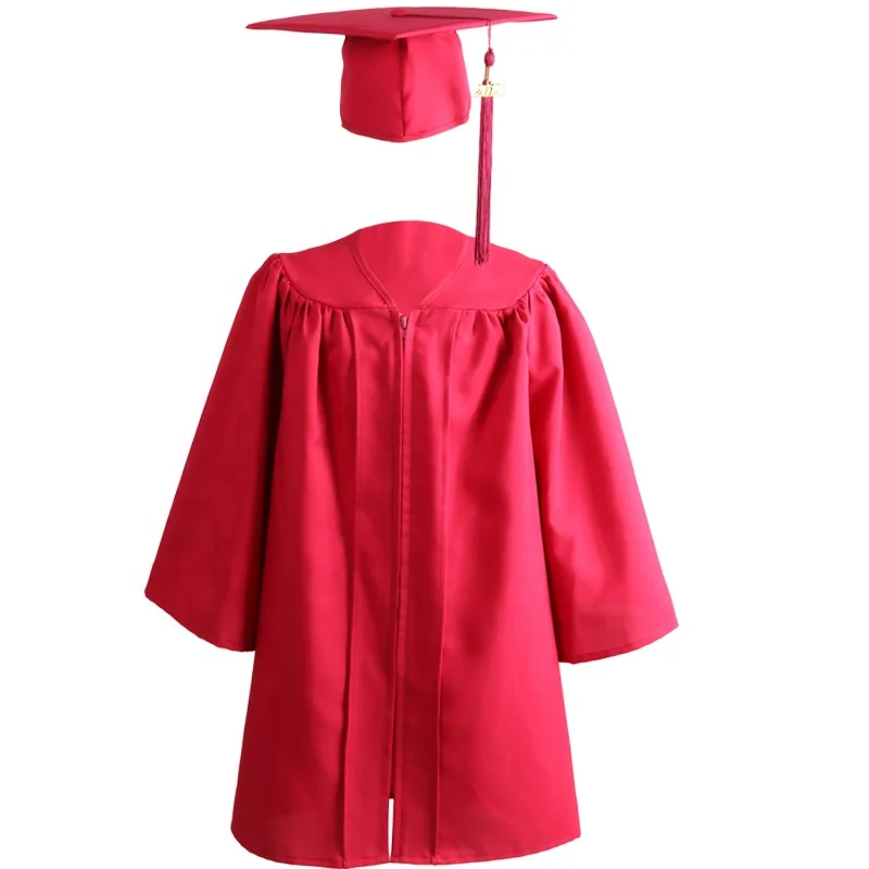 Customize Cheap  Children Graduation Gown Pattern High Quality Green Kids Green Gowns