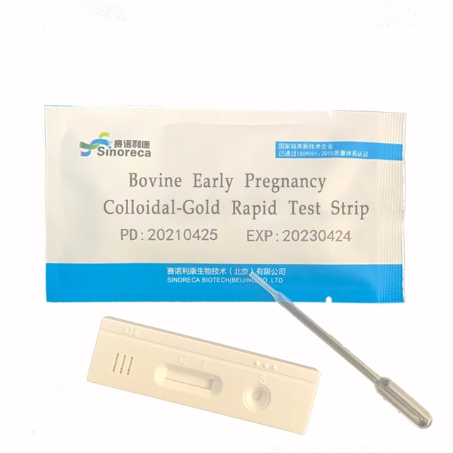 Bovine early pregnancy colloidal gold rapid test kit SINORECA
