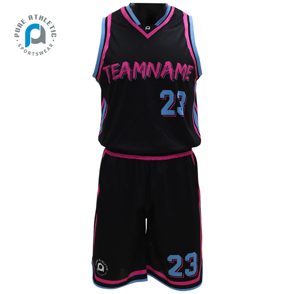 Source Wholesale Best Black And White New Style Custom Sport Wear Cheap  Youth Sublimation Basketball Jersey Uniforms on m.