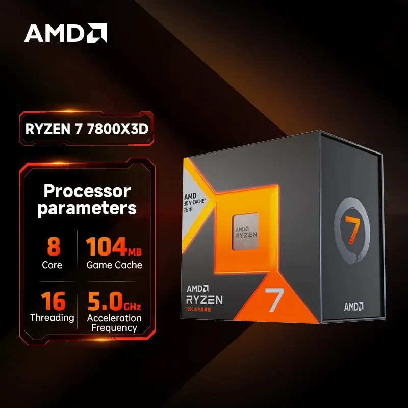 AMD Ry Zen 7 7800X3D Game Processor 8 Cores 16 Threads 104MB