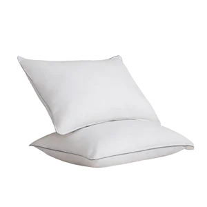 Custom Wholesale Brushed Polyester Filling Soft Comfortable Breathable Hotel Square White Pillow