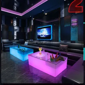 LED Luminous Furniture Indoor Color Changing Led Coffee Table