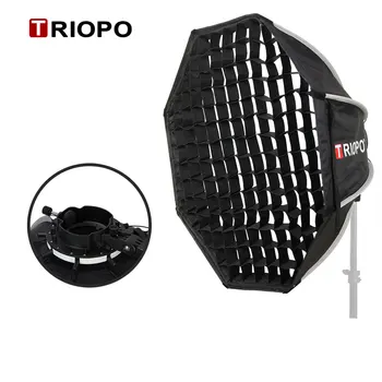 Triopo KX55 KX65 KX90 KX120 Speedlite Octagon Umbrella Softbox Outdoor Flash Soft Box for Godox V1 TT685II Speedlite Softbox detail image